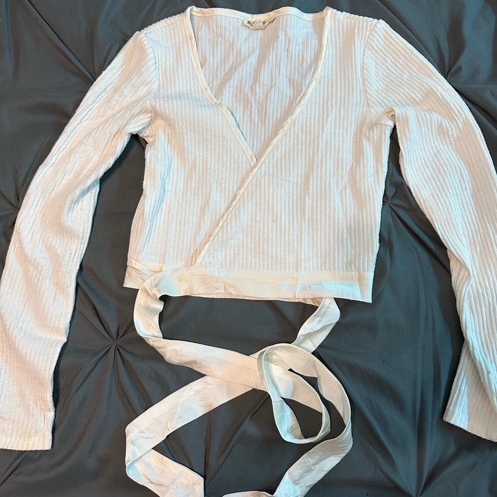 For Love & Lemons Wrap-Around Cardigan, Cream